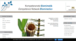 Desktop Screenshot of kompetenznetz-biomimetik.de